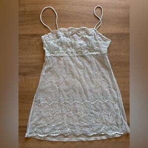 Y2K Victoria’s Secret Baby Blue Eyelet Teddy